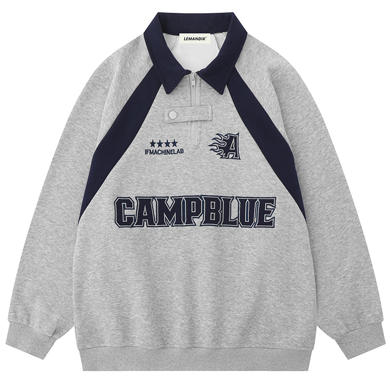 1984 Racing Polo Sweatshirt CAMPBLUE - fashionupstore1