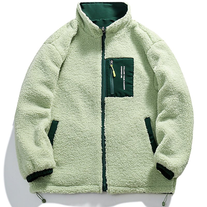 1984 Reversible Sherpa Jacket Pocket Patch - fashionupstore1