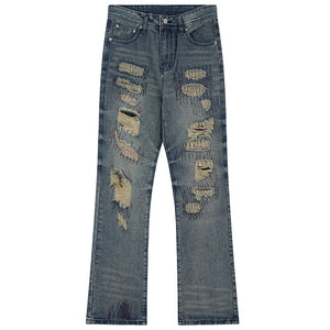 1984 Ripped Jeans Suture Hole - fashionupstore1