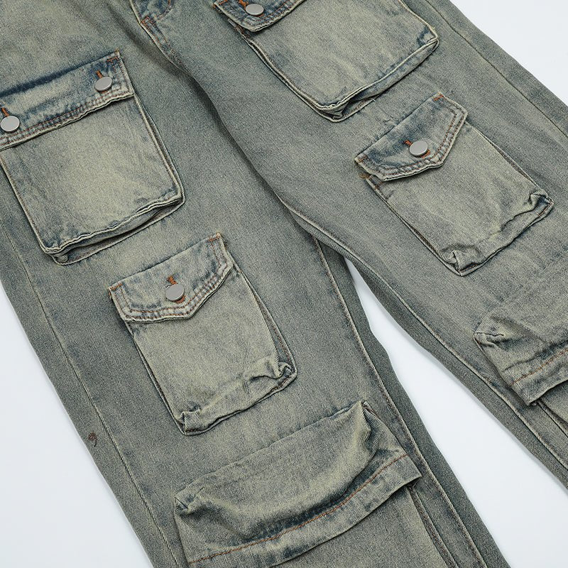 1984 Streetwear Jeans Multi Pockets - fashionupstore1