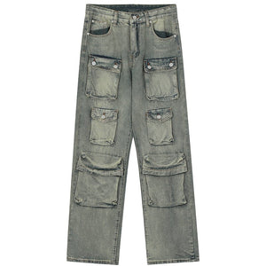 1984 Streetwear Jeans Multi Pockets - fashionupstore1