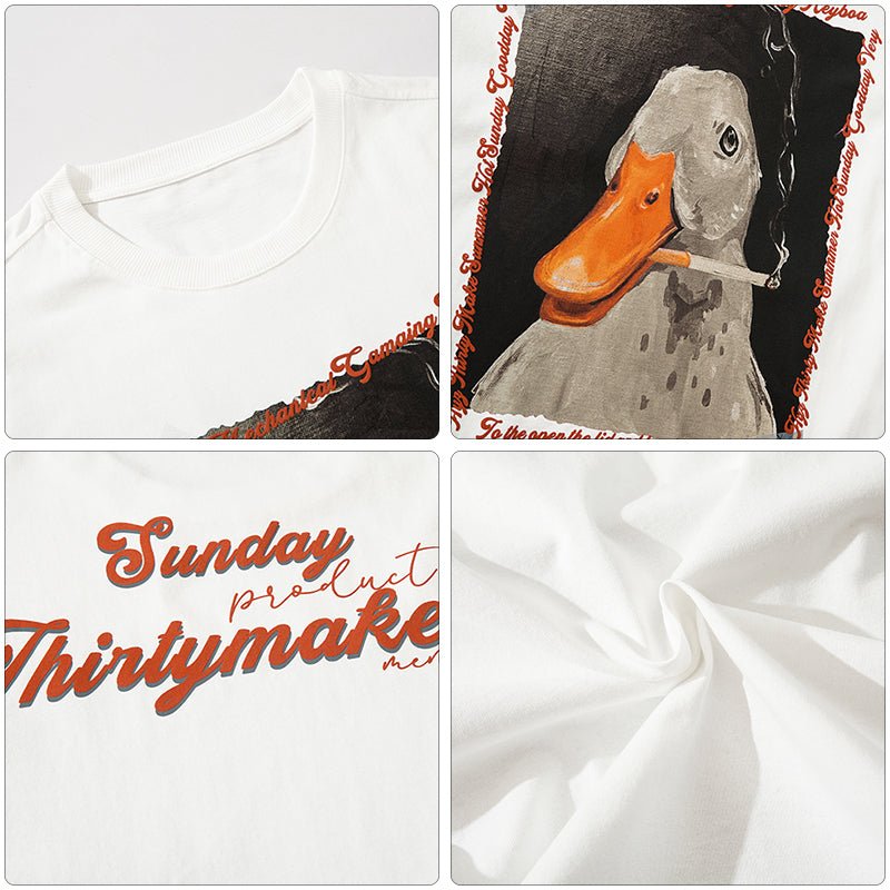 1984 Streetwear T-shirt Smoking Goose - fashionupstore1