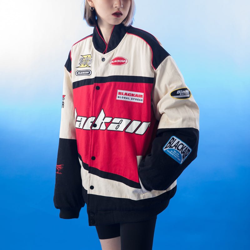 1984 Vintage Racing Jacket Blackair - 1984brand