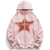 1984 Zipper Suede Hoodie Tie Dye Star - fashionupstore1