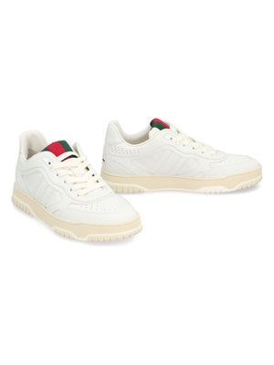 RE-WEB LEATHER LOW-TOP SNEAKERS - fashionupstore1