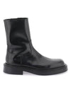 SALVATORE LEATHER ZIPPERED BOOTS - fashionupstore1