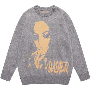 1984 Streetwear Knitted Sweater Smokers - fashionupstore1