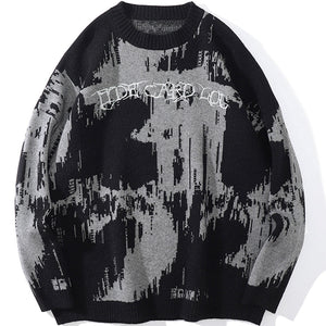 1984 Streetwear Knitted Sweater Tie Dye - fashionupstore1