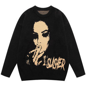 1984 Streetwear Knitted Sweater Smokers - fashionupstore1