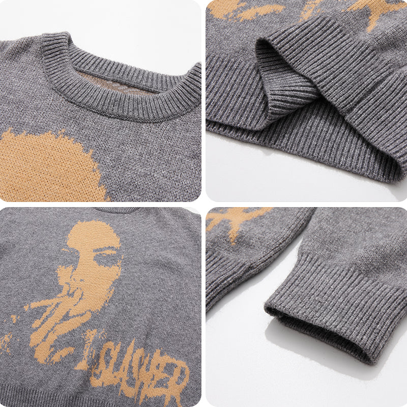 1984 Streetwear Knitted Sweater Smokers - fashionupstore1