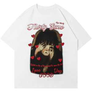 1984 Streetwear T-shirt Y2K Girl - fashionupstore1